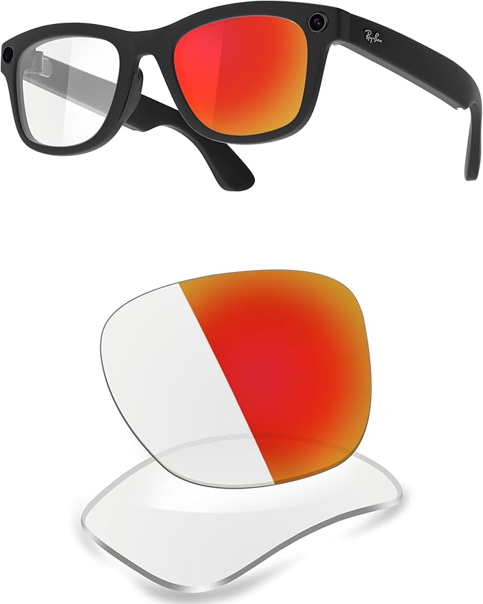ThunderClap POLARIZED Replacement Lenses Compatible with Ray-Ban Meta Wayfarer RW4006 50mm | RW4008 53mm Smart Glasses