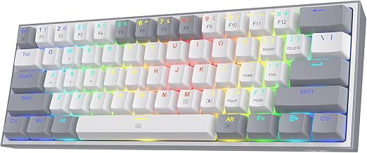 Redragon K617 Wired 60% Compact Hot-Swap RGB Gaming Mechanical Keyboard - Image 1