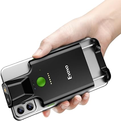 Eyoyo Bluetooth 1D 2D QR Back Clip Phone Barcode Scanner Wireless