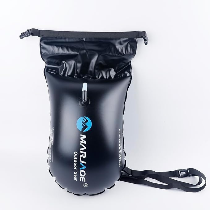 20L Storage Swim Buoy for Open Water Swimmers ，Waterproof Dry Bag Swim Safety Float