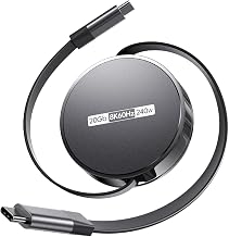 Retractable USB C to USB C Cable, USB 4 Cable with PD 240W, 20Gbps, 8K60Hz - Image 1