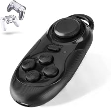 Zerone Wireless Gamepad, Wireless Remote Controller Selfie Camera Shutter Wireless Mouse Gamepad 3D VR Glasses Remote Control Compatible with IOS Android PC TV Box (Black) - Image 1