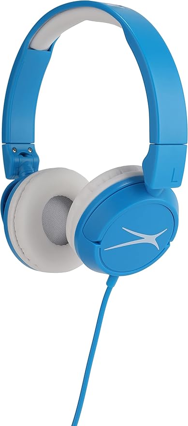 Altec Lansing Over The Ears Kids Headphones - Volume Limiting Technology for Developing Ears, Ages 6-9, Perfect for Learning from Home, Blue