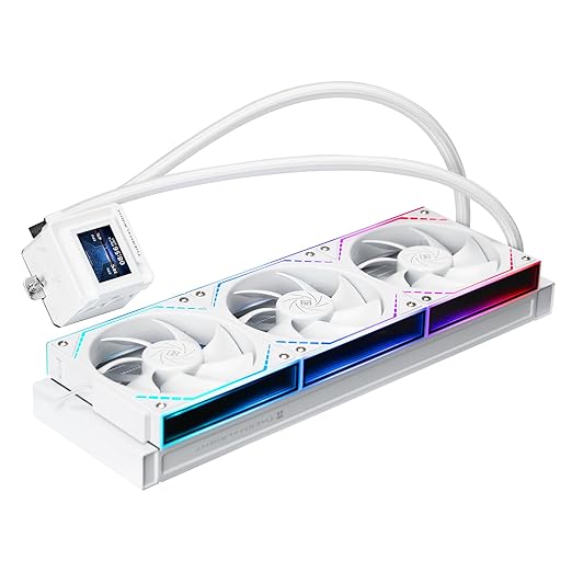Thermalright FW360 SE ARGB V2 360mm AIO CPU Liquid Cooler, 2" LCD Screen, TL-M12Q 2000RPM Daisy-Chain Fans, for AM4/AM5 & Intel LGA 1700/1851, White