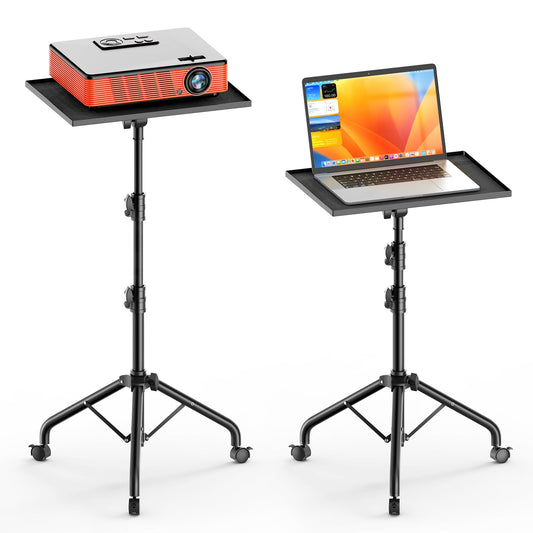 Projector Stand Tripod, Portable Projector Floor Stand with Wheels