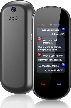 Language Translator Device, 150+ Languages Two Way Real Time Voice Translator Device Support Offline&Recording&Photo Translation, High Accurate Portable Instant Translator for Business Learning Travel
