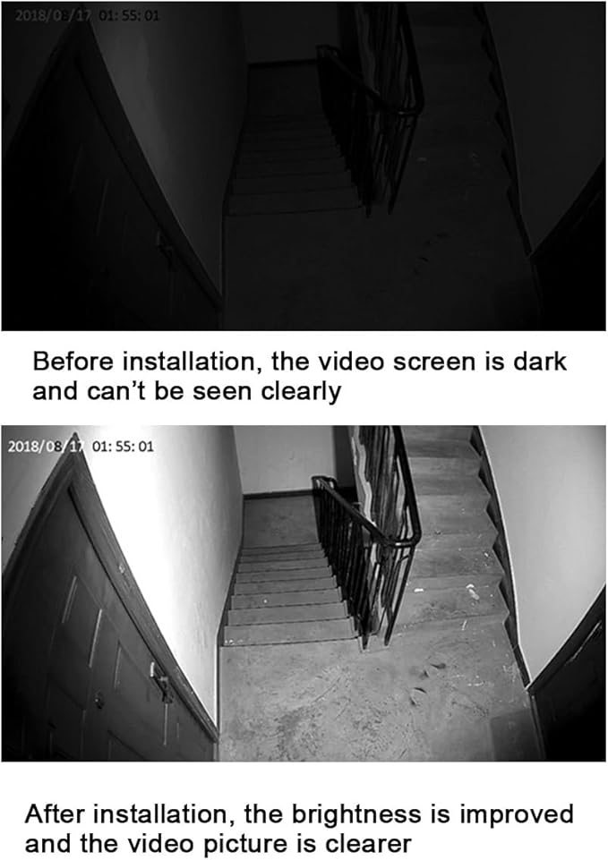 Night Vision IR Illuminators 940nm Invisible 6-LEDs Infrared Light IP65 Water-Resistant Outdoor Floodlight for Security Cameras (940nm IR, 90° Angle for 4mm Lens)