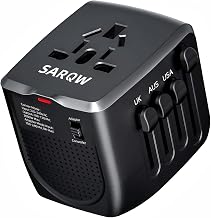 Travel Converter Adapter Voltage Converter that Steps Down 220 Volts to 110 Volts for use in Over 200 Countries,Including The U.S., U.K., Europe, and Australia (Black)