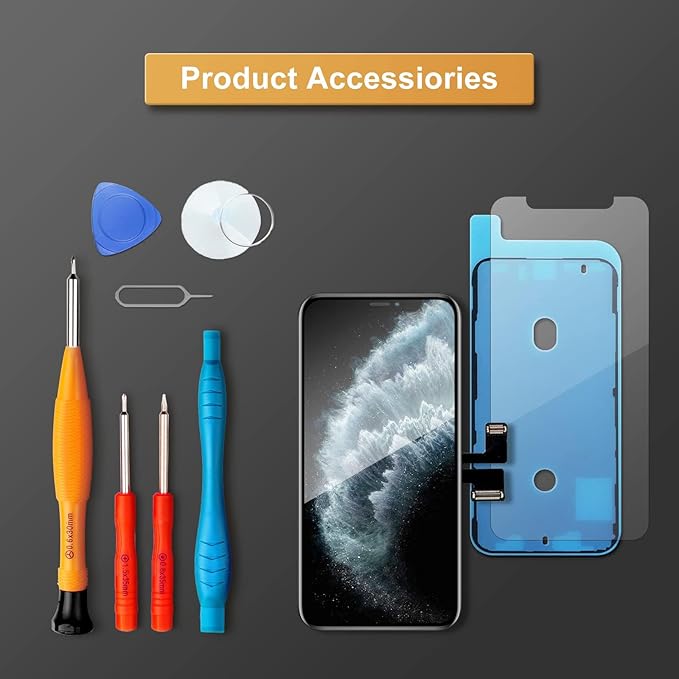 LL TRADER Screen Replacement for iPhone 11 Pro LCD Display 5.8 Inch Touch Screen iPhone 11 Pro Display Digitizer iPhone 11 Pro Frame Assembly Repair Tool with Model A2160, A2217, A2215 New 2025 USA