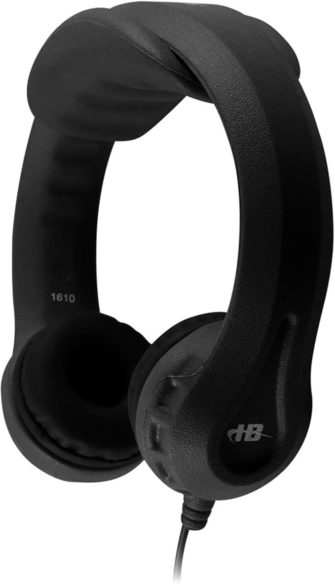 HamiltonBuhl Flex‑Phones Kids Foam Headphones 42‑Pack – Durable EVA Foam, Volume‑Limited 85 dB, Chew‑Resistant Dura‑Cord, Safe BPA‑Free Design for Classroom Use – Black