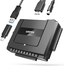 Unitek USB A/C IDE/SATA Adapter, Dual-Drive for 2.5/3.5" HDD/SSD, 5Gbps - Image 1