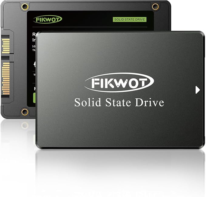 Fikwot FS810 1TB SSD, 2.5" SSD SATA III 6Gb/s, Solid State Drives, Up to 560MB/s, 3D NAND TLC Flash, Internal SSD for Desktops and Laptops(Black)