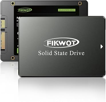 Fikwot FS810 1TB SSD, 2.5" SSD SATA III 6Gb/s, Solid State Drives, Up to 560MB/s, 3D NAND TLC Flash, Internal SSD for Desktops and Laptops(Black)