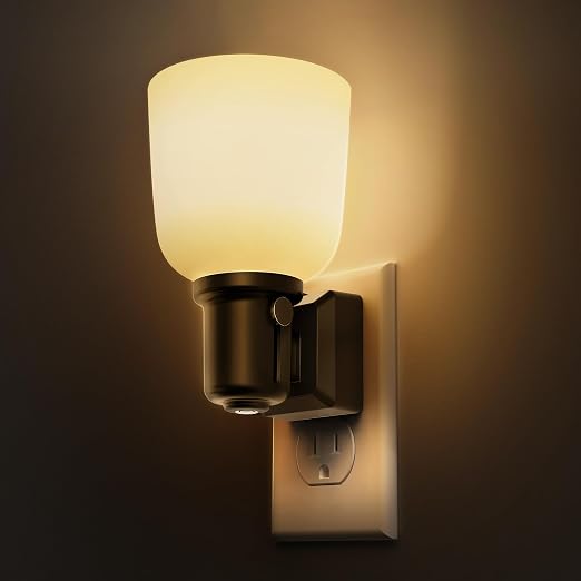 L LOHAS LED Night Lights Plug into Wall, Vintage Plug in Night Light