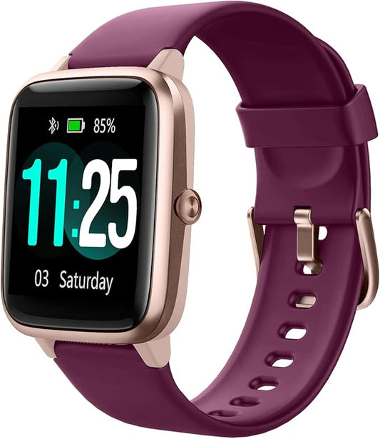 Fitness Tracker Fitness Watches for Women Men (Make/Answer Calls), 1.85" Smart Watch for iPhone/Android Phones, Heart Rate/Sleep Monitor Steps Tracker Watch Pedometer IP68 Waterproof
