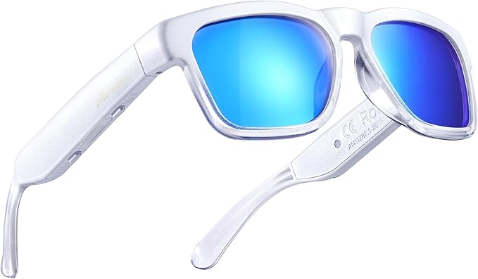 OhO sunshine, Polarized Sunglasses with Bluetooth Speaker, Open Ear Audio, Athletic/Outdoor UV Protection and Voice Control