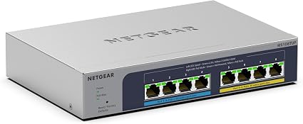 NETGEAR 8-Port Multi-Gigabit PoE Ethernet Smart Managed Switch (MS108TUP)
