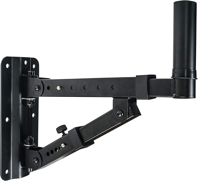 Sound Town 2-Pack Adjustable Wall Mount Speaker Brackets with 180-degree Swivel (STWSD-048B)
