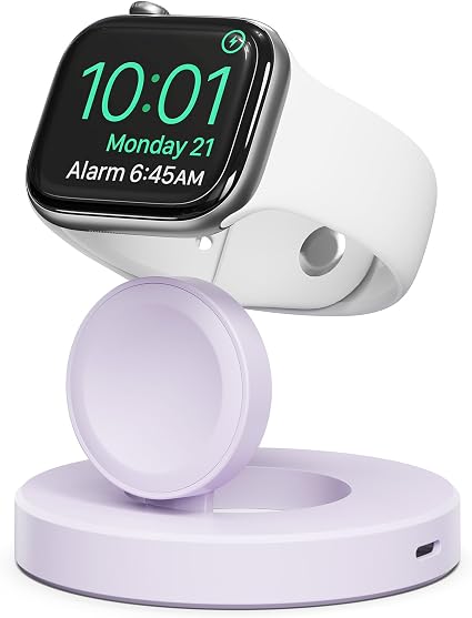 RUXELY Magnetic Charger 5W for Apple Watch 11,USB C Foldable Charging Dock