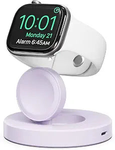 RUXELY Magnetic Charger 5W for Apple Watch 11,USB C Foldable Charging Dock