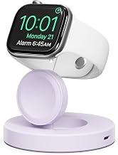 RUXELY Magnetic Charger 5W for Apple Watch 11,USB C Foldable Charging Dock
