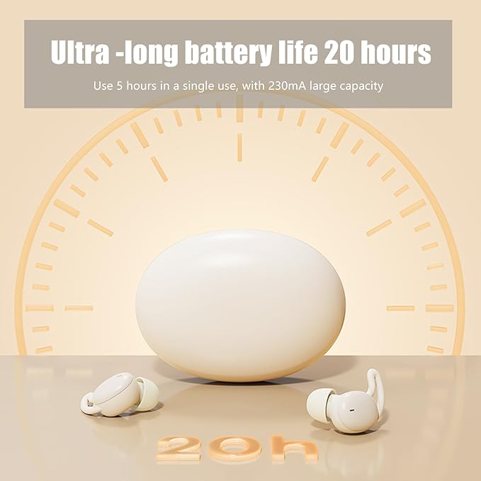 Sleep Headphones,Sleep Earbuds,Sleeping Headphones,Sleep Headphones Ultra-Thin Bluetooth 5.3 Headphones,Sleep Earbuds for Side Sleepers,Noise-Blocking,5H(Black)