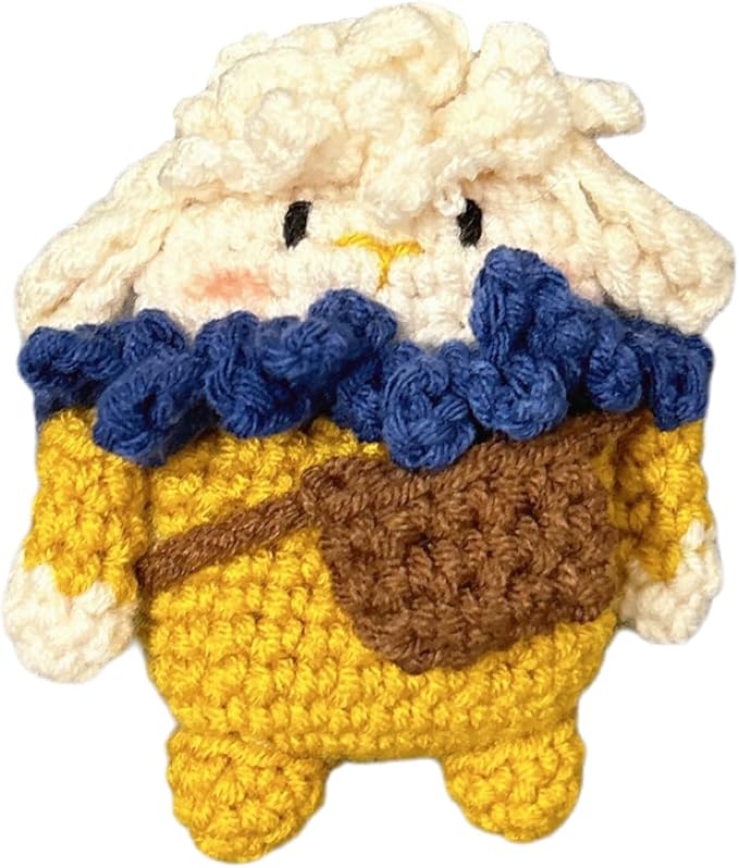 Yatchen Furry Case for AirPods 4,Funny Cute 3D Cartoon Plush Kawaii Sheep Fluffy Soft Warm for AirPods 4rd Generation Carrying Charging Box with Keychain Protector