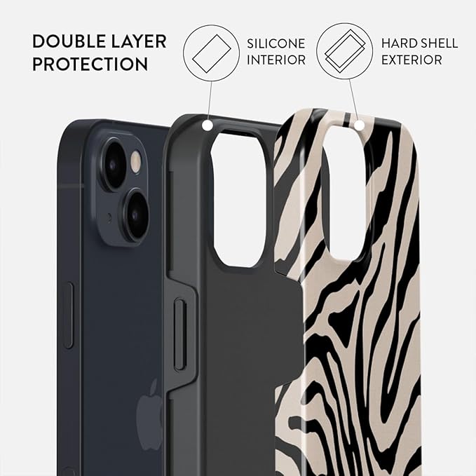 BURGA Phone Case for iPhone 13 - Cute, Trendy, Aesthetic, Pattern Phone Cover, Hard Shell Protection - fits Apple iPhone 13 Case for Women and Men