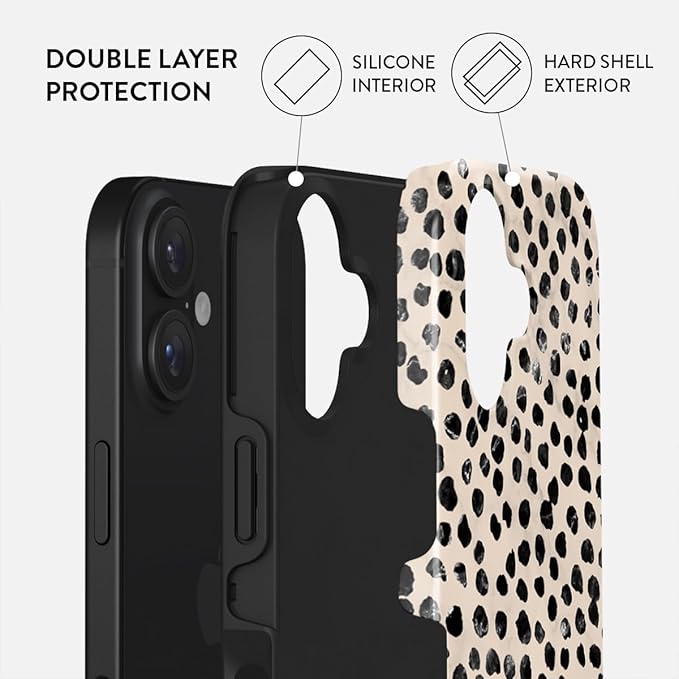 BURGA Phone Case for iPhone 16 - Cute, Trendy, Aesthetic, Pattern Phone Cover, Hard Shell Protection - fits Apple iPhone 16 Case for Women and Men