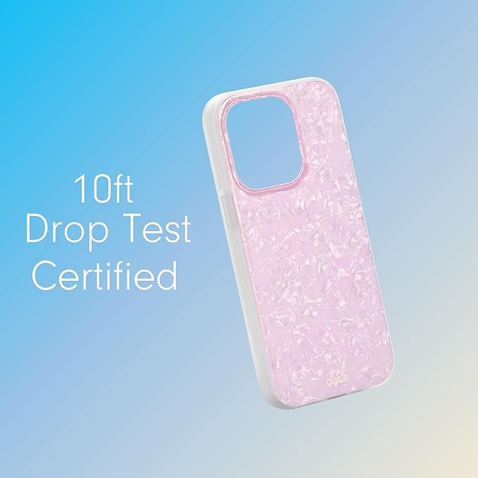 Sonix Case for iPhone 15 Pro | Compatible with MagSafe | 10ft Drop Tested | Pink Pearl Tort