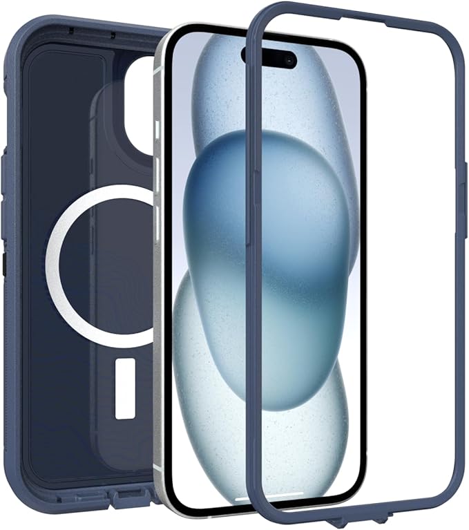 OtterBox iPhone 17e, 16e, 15, 14, & 13 Defender Pro Series XT Clear Case - Offgrid Blue
