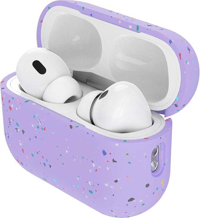 OtterBox Soft Touch Headphone Case for Apple AirPods Pro (2nd gen), Shockproof, Drop Proof, Ultra-Slim, Scratch and Scuff Protective Case for Apple AirPods, Mardi Gras