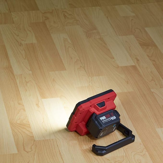 SKIL PWR CORE 12 12V Single Head Flood Light, Tool Only, Battery and Charger Not Included - LH5533-00, Red