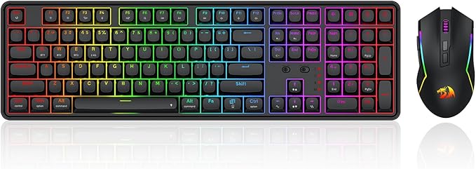 Redragon S163 Combo, K689 PRO Gasket Gaming Keyboard + M693 8000 DPI Mouse