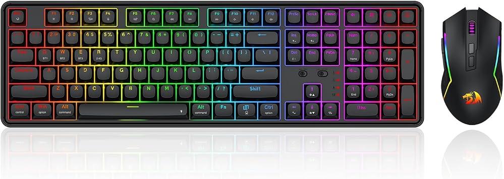 Redragon S163 Combo, K689 PRO Gasket Gaming Keyboard + M693 8000 DPI Mouse