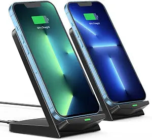 Wireless Charger [2 Pack],15W Fast Wireless Charging Stand,Wireless Charger Compatible with iPhone 15/15 Plus/15 Pro Max/14/13/12 /11Pro Max/XR/XS/X/8 Plus,Galaxy S23/S22/S21/S20 Note 20/10,Google,etc