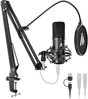 MAONO A04 Gen2 XLR/USB Condenser Microphone Kit for PC Podcast Recording - Image 1