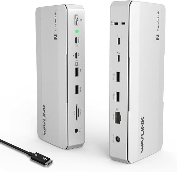 WAVLINK Intel EVO Certified Thunderbolt 5 Dock, 120Gbps, 140W PD, 8K
