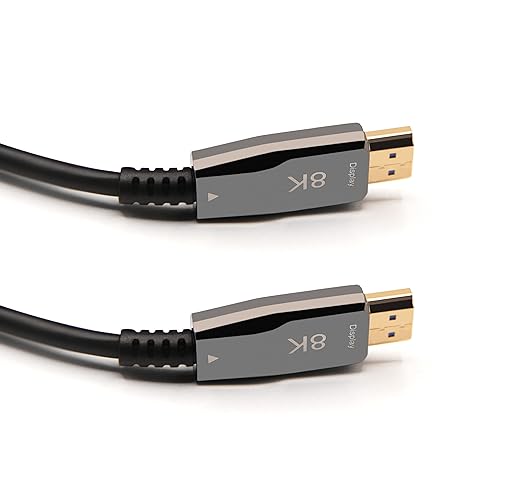 Pacroban 8K HDMI 2.1 Cable 75ft – Fiber Optic, 48Gbps, Active Uni-Directional, 4K@120Hz / 8K@60Hz