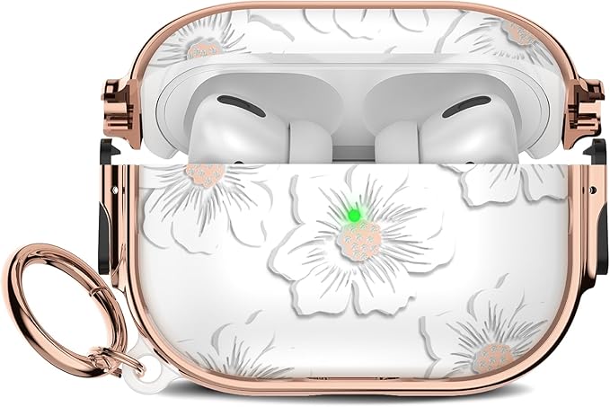 for Airpods Pro Case, Protective TPU Soft Cases Cover Rugged for Airpod Pro Case 1st Gen, Shockproof for Airpods Pro 2019 Case Men Women with Keychain,Morning Glory