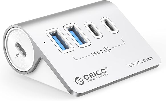 ORICO 4-Port Desktop USB 3.2 Hub, 10Gbps Aluminium USB Splitter for Laptop - Image 2