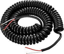 Coil Cord 2 Wire | Retractable Spring Coiled Extension Cord 3 Ft to 15 Ft - Image 1