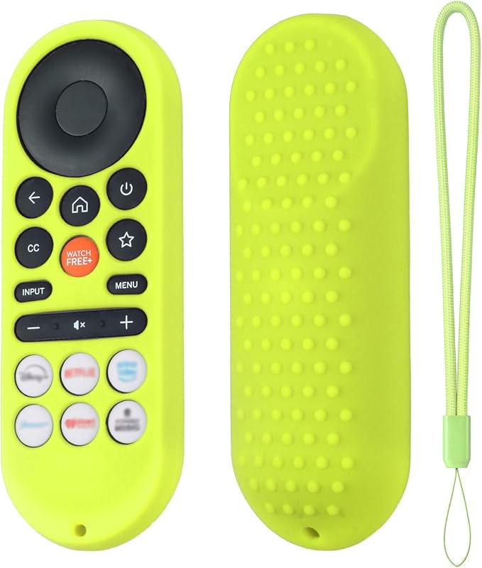 Hi Color XRT281 Remote Cover for Vizio/Onn FHD LED TV Remote 2026 Silicone Protective Case Compatible with VIZIO XRT281 ONN Remote Silicone Case Cover with Lanyard (Glow Green)
