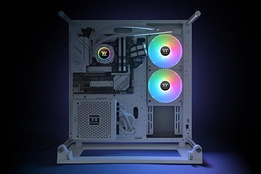 Thermaltake TH280 V2 ARGB Sync/AlO Liquid Cooler/Fan 140mm*2/PWM 500~1800 RPM/Mirror Waterblock/MB ARGB Sync Control/White, CL-W377-PL14SW-A