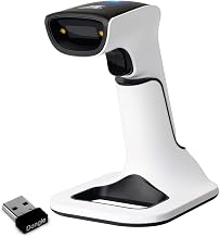ScanAvenger Wireless Portable 1D&2D with Stand Bluetooth Barcode Scanner: 3-in-1 Handheld Scanner, Rechargeable Battery for Inventory - USB Bar Code/QR Reader (1D&2D with Next Gen Stand) - Image 1