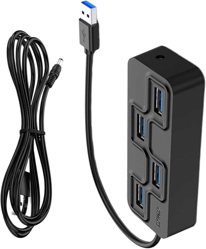 Compact USB Hub for Desk and Travel Use