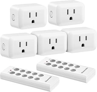 DEWENWILS Wireless Control Outlet 100FT Range, 125V/15A/1875W Light Switch - Image 1