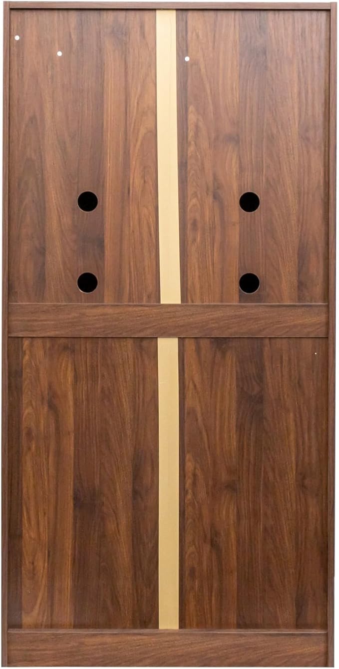 KEIKI 63" Tall Kitchen Pantry Storage Cabinet with Door-Side Rack & Shelves, Freestanding Wood Hutch Food Pantries Cupboard for Coffee Bar, Dining Room