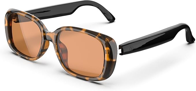 Bluetooth Audio Smart Sunglasses with Speakers, UV400 Protection Blue Light Blocking Glasses for Men Women