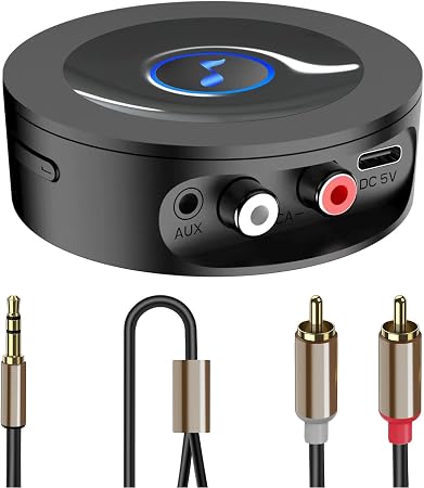 Blackhorse Bluetooth Receiver Home Stereo, RCA & 3.5 AUX,HiFi Audio Adapter